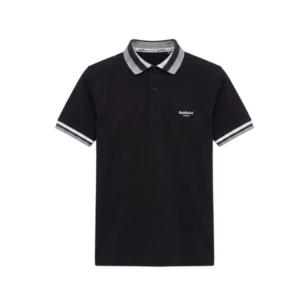 Baldinini Trend Black Cotton Men Men's Polo